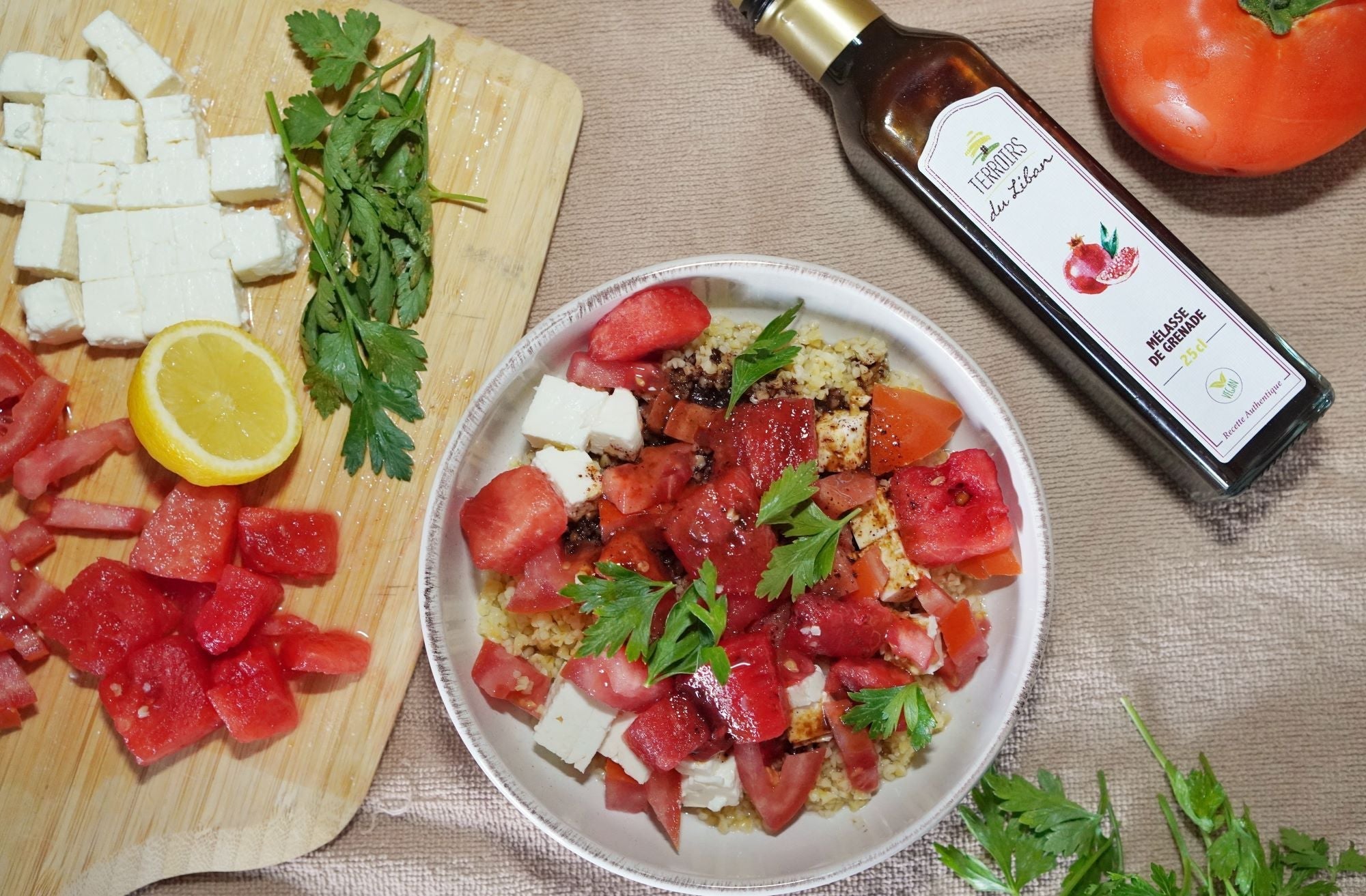 Summer Salad with Pomegranate Molasses
