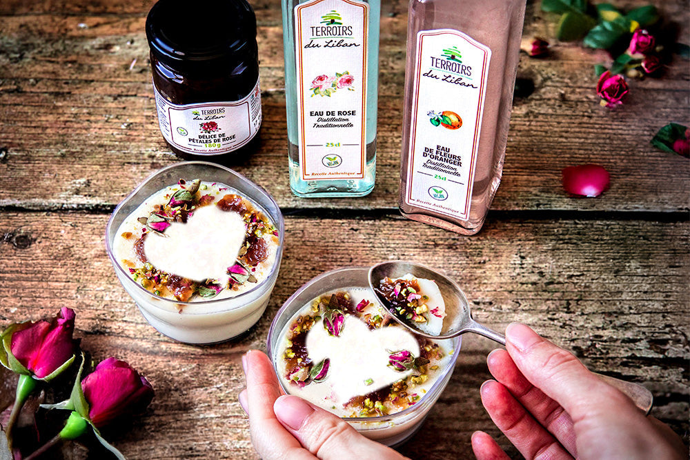 Mouhalabieh with Rose and Orange Blossom Water