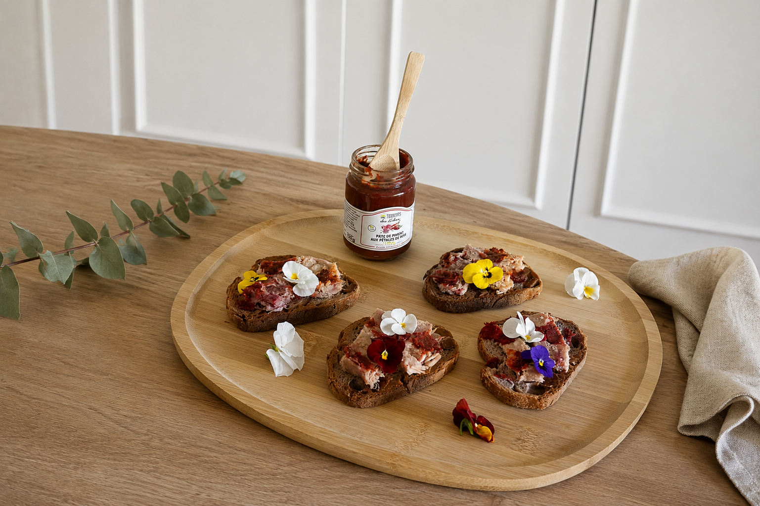Reims Ham & Chili Paste with Rose Petals