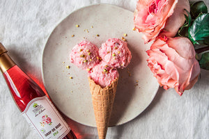 Rose Syrup Ice Cream