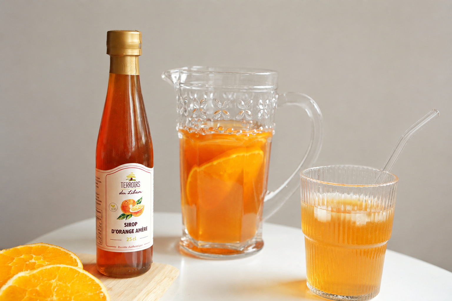 Iced Vanilla Tea with Bitter Orange Syrup