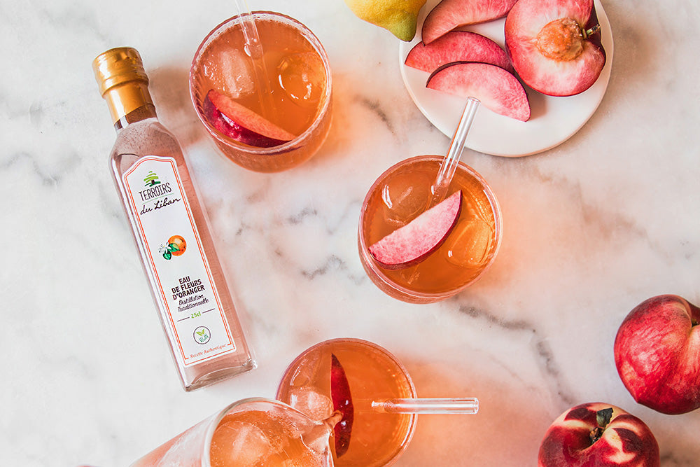 Peach & Orange Blossom Iced Tea